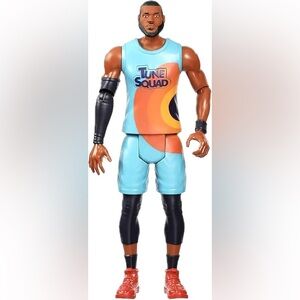 Talking Lebron James Tune Squad Basketball NBA Action Figure Blue Orange Outfit